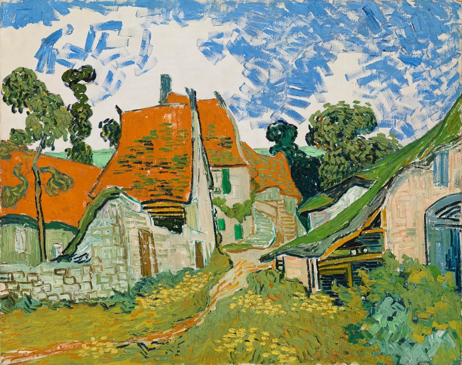 Artwork: Vincent van Gogh: Street Auvers-sur-Oise, 1890
