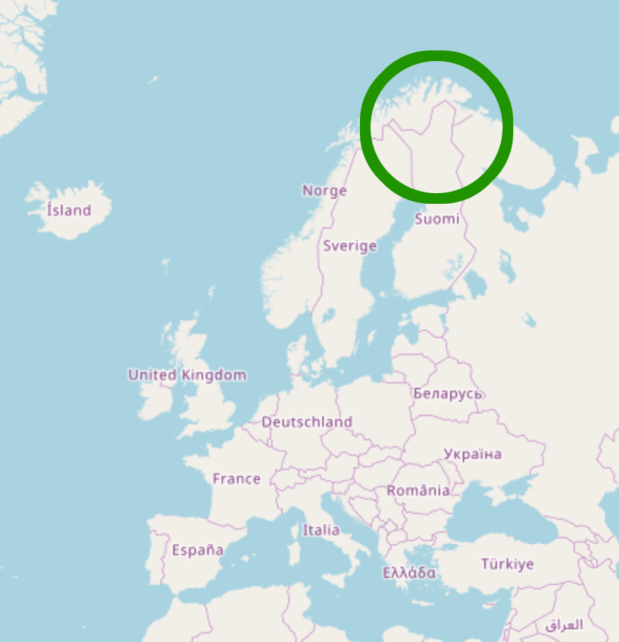 Arctic Ocean Railway and Europe map